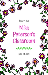 Teachers Door Poster Tabloid template