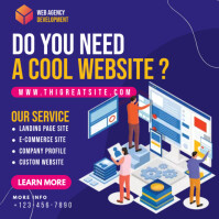 Website Services Posts Website Design Service Ad Template | PosterMyWall