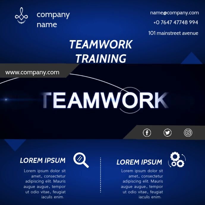 TEAM BUILDING TRAINING VIDEO ADVERTISEMENT Template | PosterMyWall