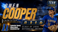 Team Leader Softball Shortstop Poster YouTube-miniature template
