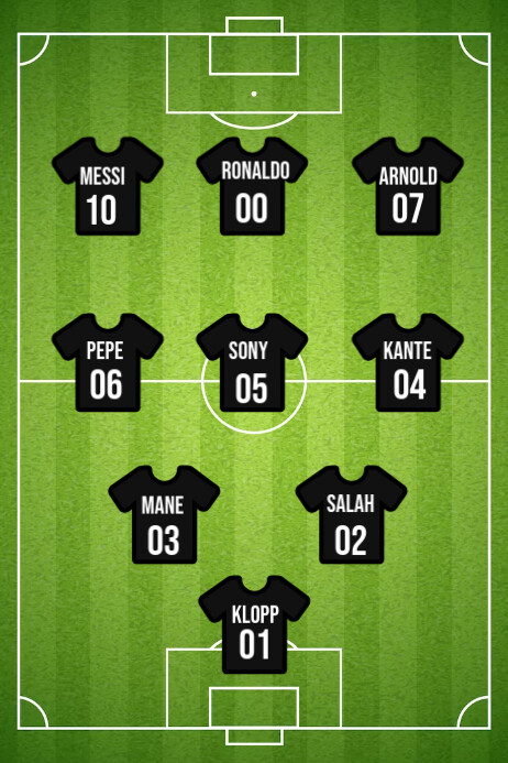 team line up Template | PosterMyWall