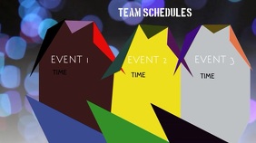 TEAM SCHEDULE Template PosterMyWall