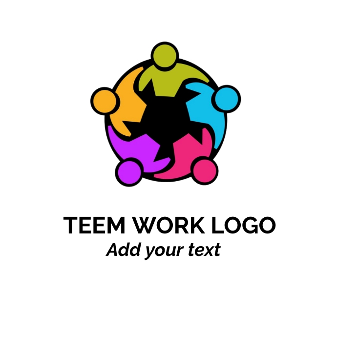 4work Logo TEAM WORK LOGO Template | PosterMyWall