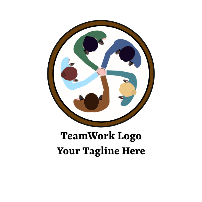 teamwork circle logo template