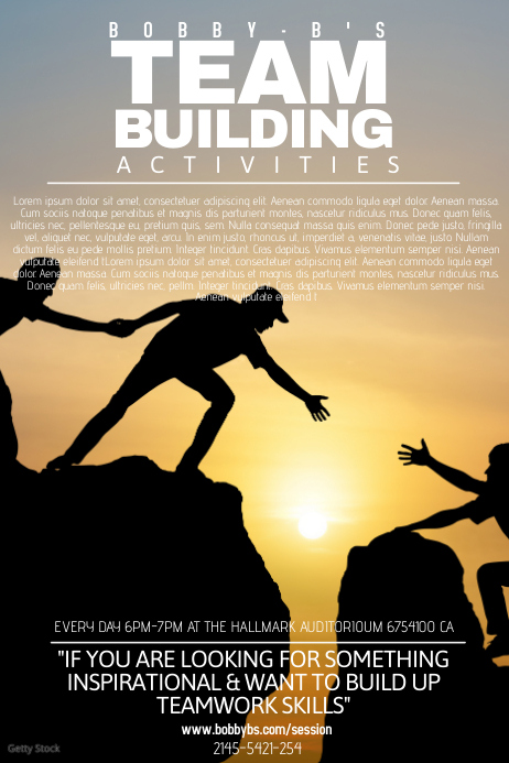 Building Together Poster Teamwork Poster