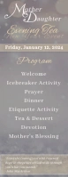 TeaPartyEventProgram Half Page Letter template