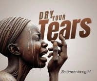Tears Rettangolo grande template