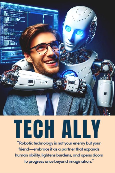 Tech ally, technology, AI technology, robot Template | PosterMyWall