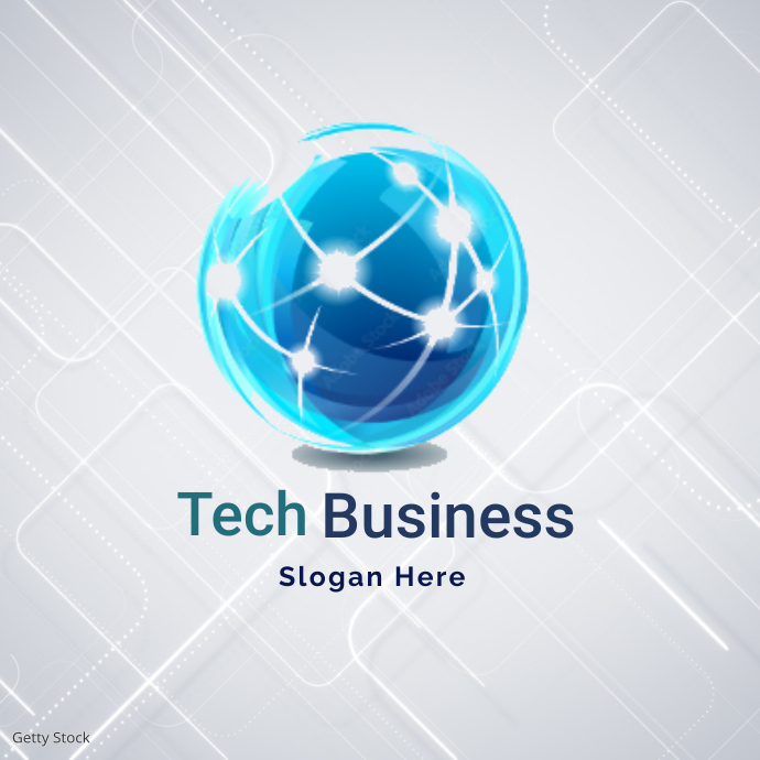 White Tech Business Logo Logos Template | PosterMyWall
