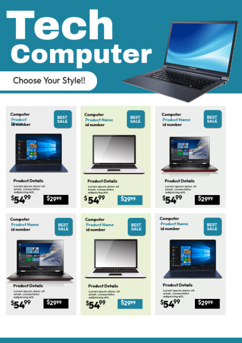 Tech Catalog Flyers Template | PosterMyWall