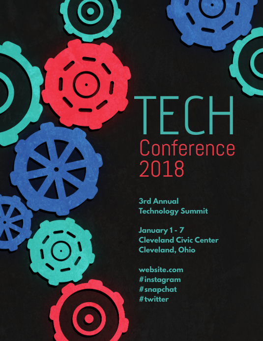 Tech Conference Template | PosterMyWall