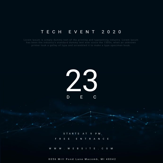Tech Event Template | PosterMyWall