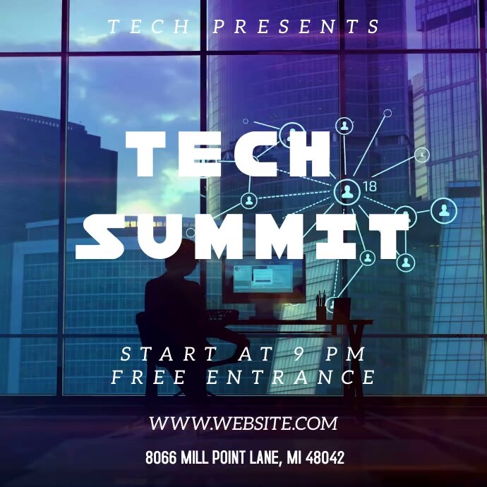 Tech event Template | PosterMyWall