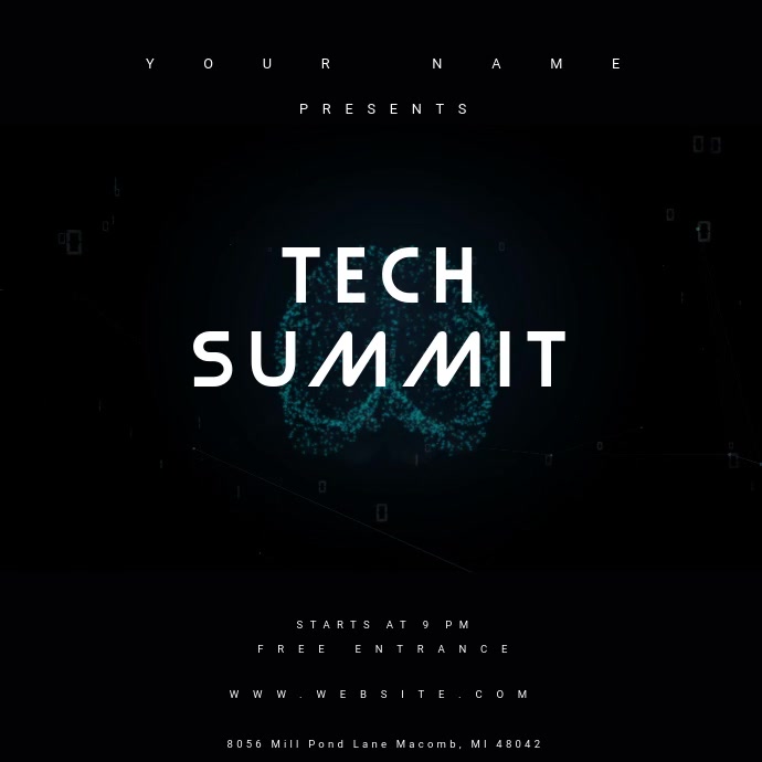 Tech Event Template | PosterMyWall