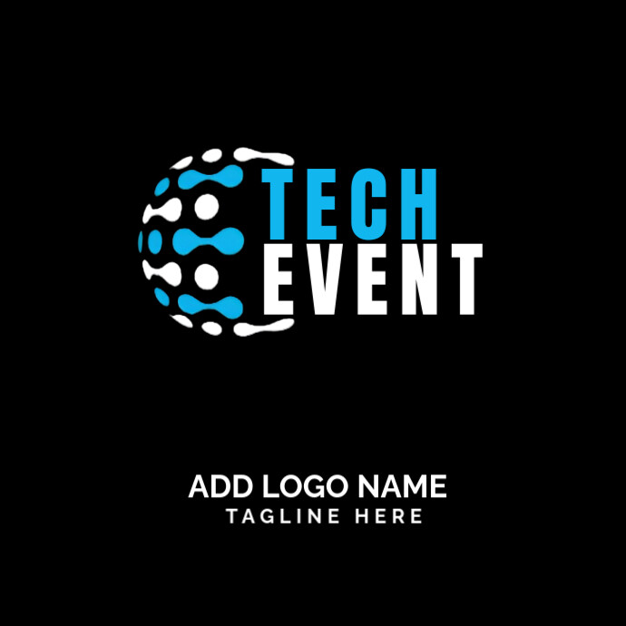 Tech Event logo template