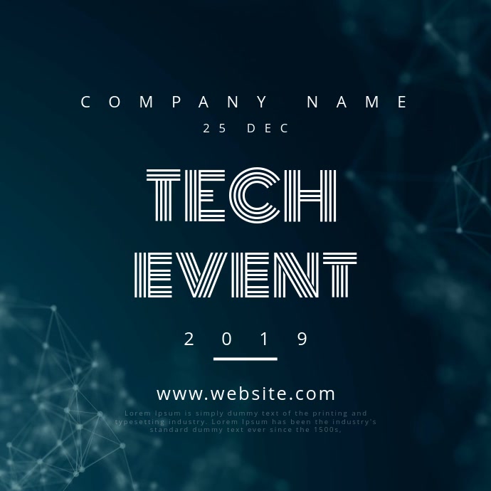 Tech Event Motion Poster Template | PosterMyWall
