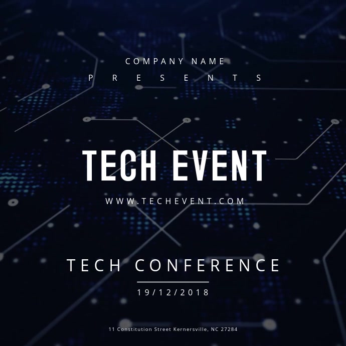Tech Event Poster Motion Template | PosterMyWall