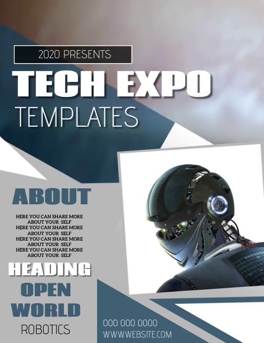 TECH EXPO EVENT FLYER POSTER TEMPLATE | PosterMyWall