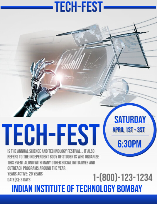 Tech-Fest Template | PosterMyWall