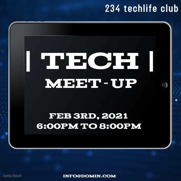 Copy of Tech meetup | PosterMyWall