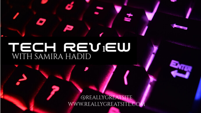tech review  tech channel  tech youtube banner template