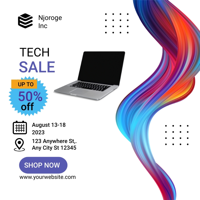 Tech Sale poster Template | PosterMyWall