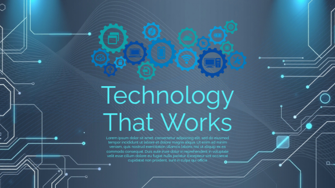 Copy of Tech Service Presentation Design | PosterMyWall