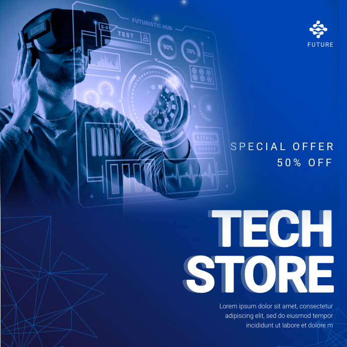 Tech Store Template | PosterMyWall