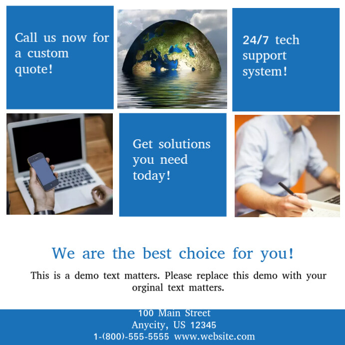 Tech Support Template | PosterMyWall