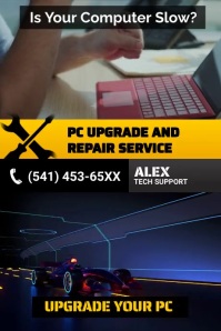 Technical Repair Ad Poster template