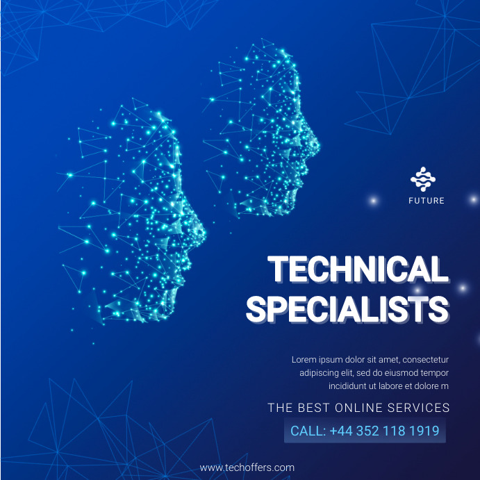 Technical Specialists Instagram Plasing template