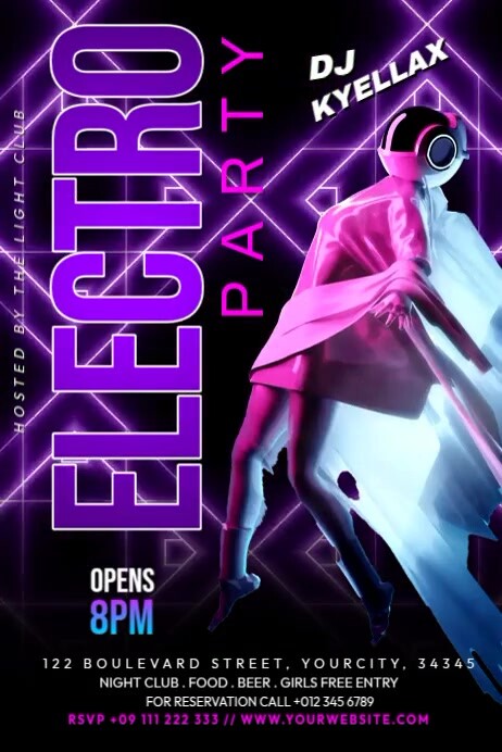 Techno Party (1) Template | PosterMyWall
