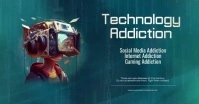 Technology Addiciotn Ad Facebook template