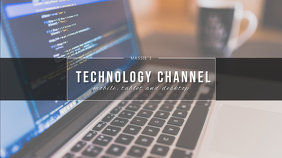 Technology Channel YouTube  Cover Template