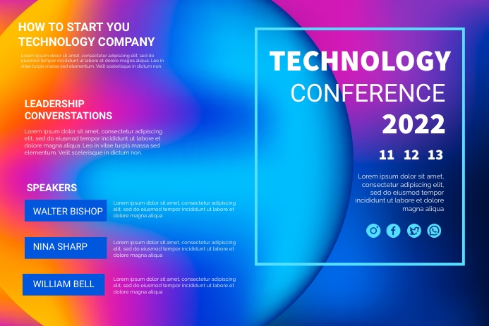 Technology Conference Template | PosterMyWall