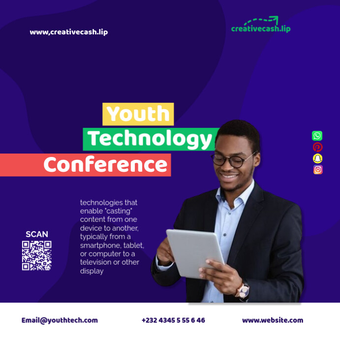 Technology Conference Design Copy of Technology Conference | PosterMyWall