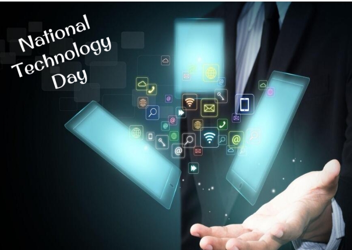 technology day ไปรษณียบัตร template