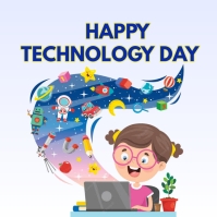 Technology Day Lettering Technology day Template | PosterMyWall