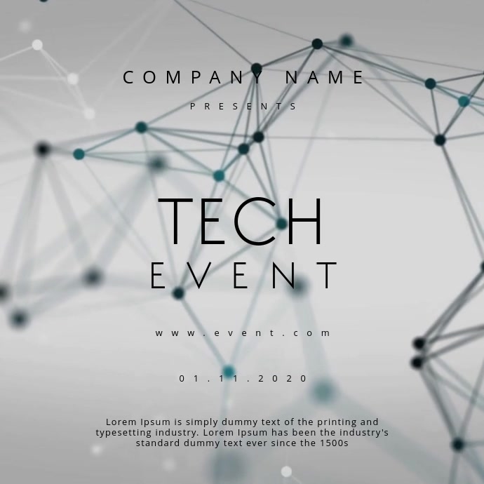 Technology Event Poster Motion Template | PosterMyWall