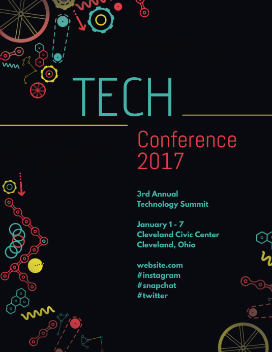 Technology Event Poster Template | PosterMyWall