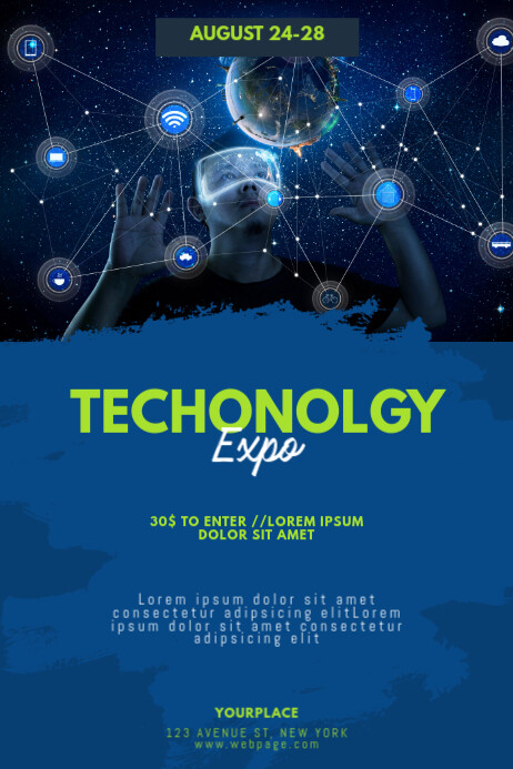 Technology Fair expo Flyer Template | PosterMyWall