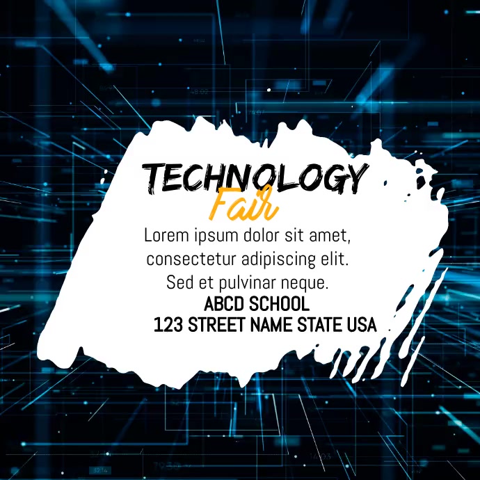 Technology Fair Expo Video Template Instagram Post
