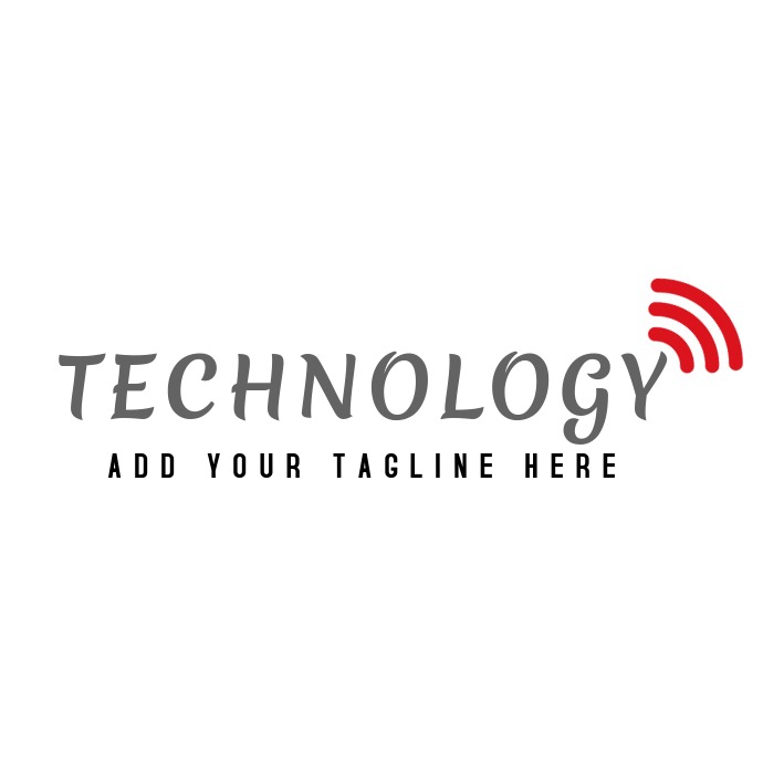 technology logo template