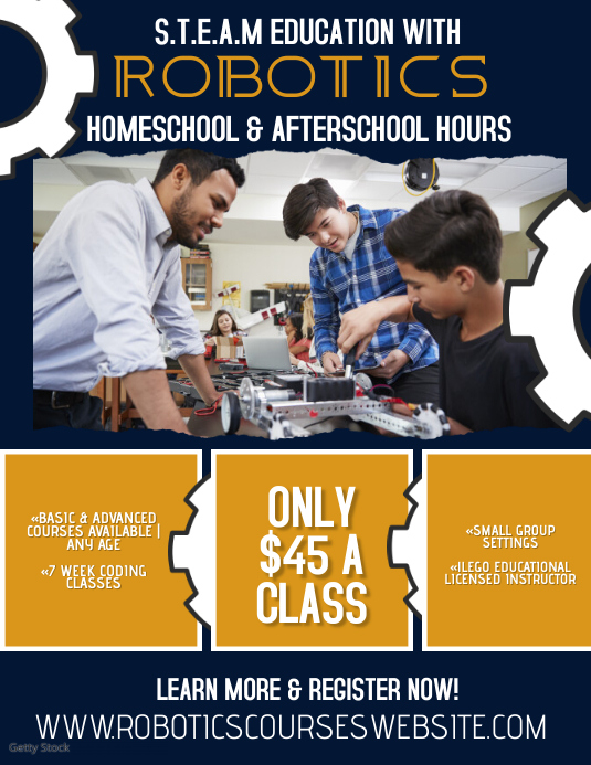 Copy of Teen Robotics Classes Flyer Design | PosterMyWall