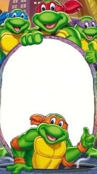 Teenage mutant ninja turtles birthday invite template Instagram Story