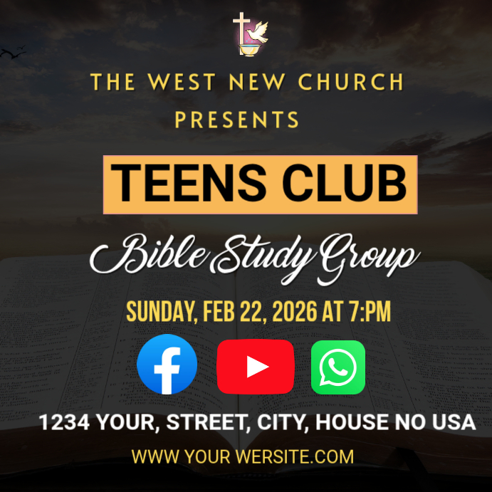 Bible Study Group Instagram Ad Template | PosterMyWall