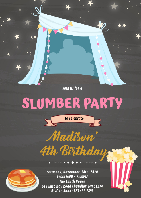 Modele Invitation De Soiree Pyjama Postermywall Modele Invitation De Soiree Pyjama Postermywall