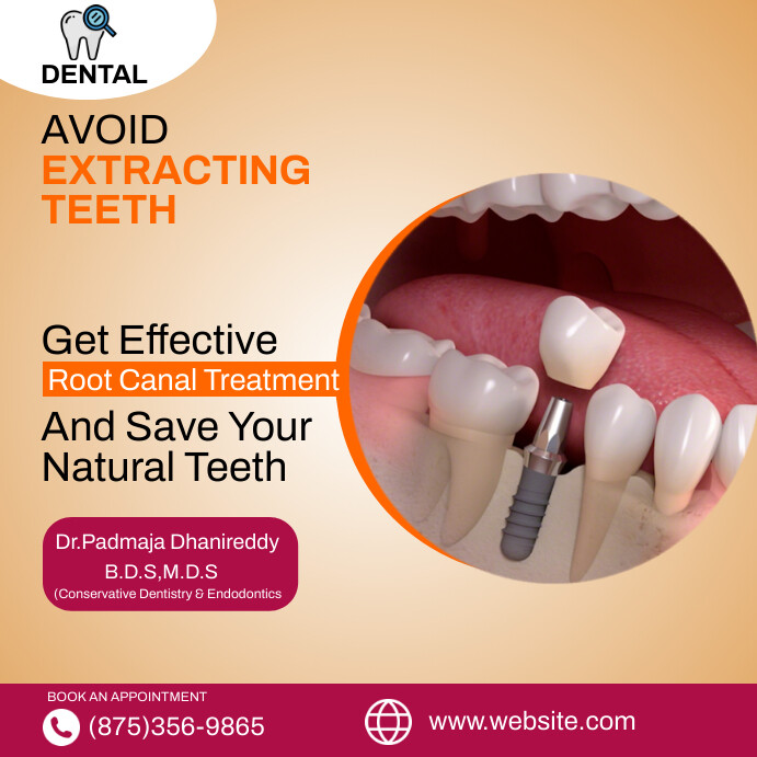 Treatment Example Advert Teeth Treatment Ads Template | PosterMyWall