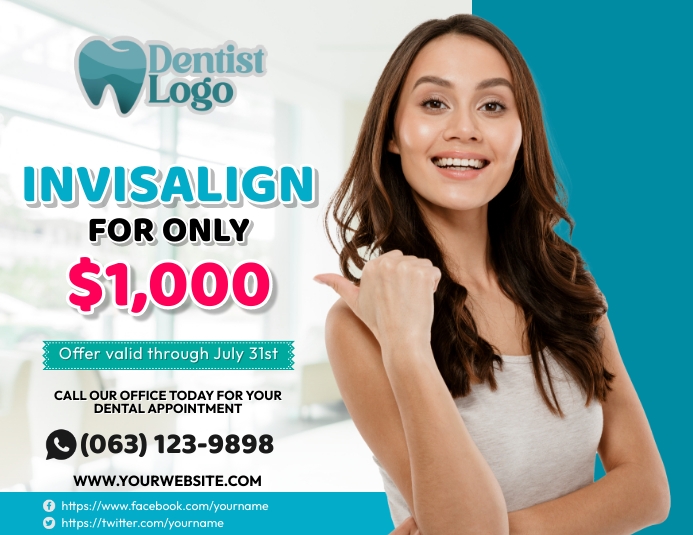 Flyer For Invisalign Teeth Whitening - Invisalign Template | PosterMyWall