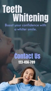 Teeth whitining ad Instagram Reel template